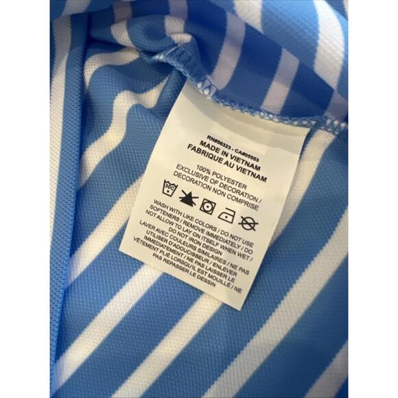 $60 Nike Golf Men's  DH0835-412  Blue White Striped Dri -fit Polo Shirt XL - Picture 7 of 10